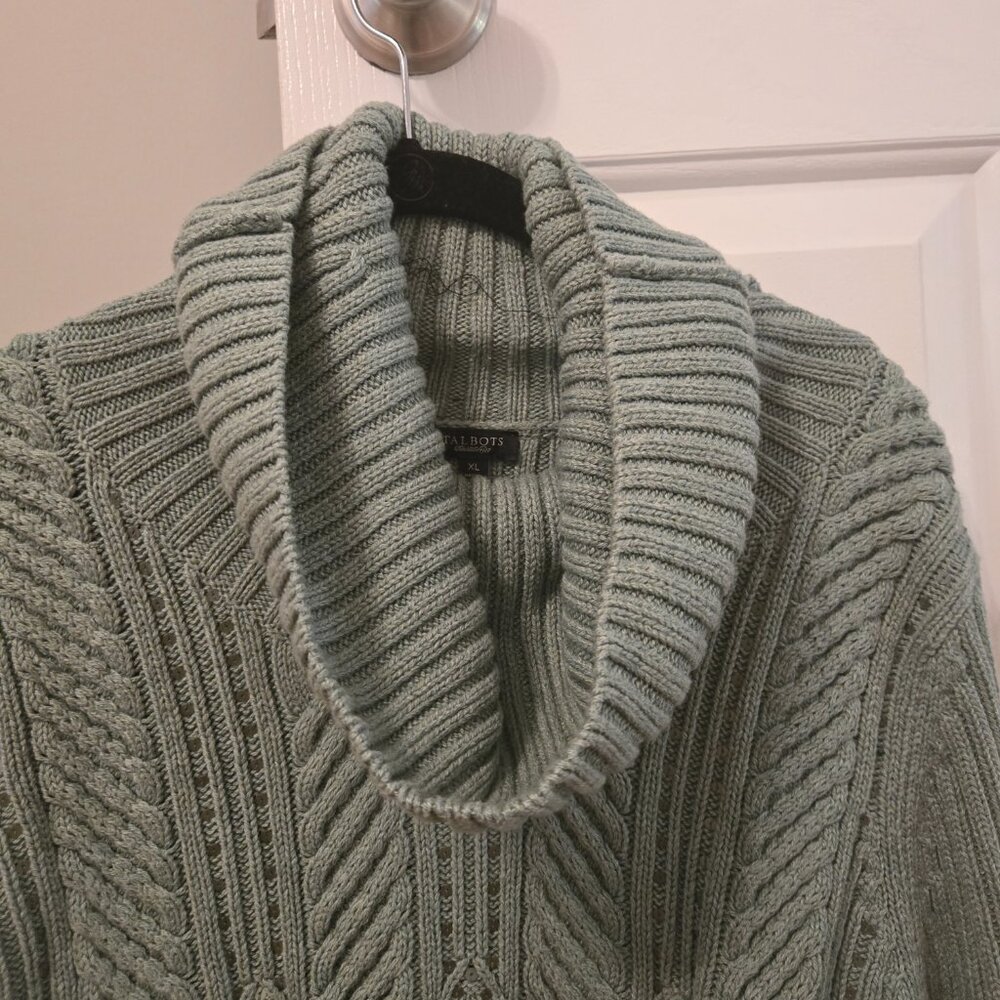 NWT Womens XL Talbots Green Sweater with Sequin detail - Picture 7 of 8